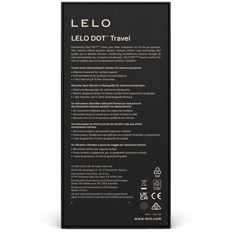 LELO - DOT TRAVEL CLITORISKRACHTSTIMULATOR ROZE