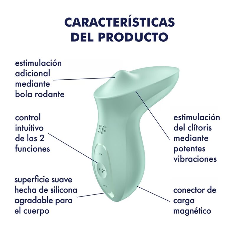 SATISFYER - EXCITERRR OPLEGKLITORIS MINT VIBRATOR