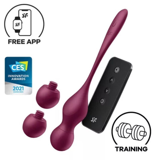 SATISFYER - LOVE BIRDS VARY VIBRERENDE BALLEN GRATIS APP WIJNROOD