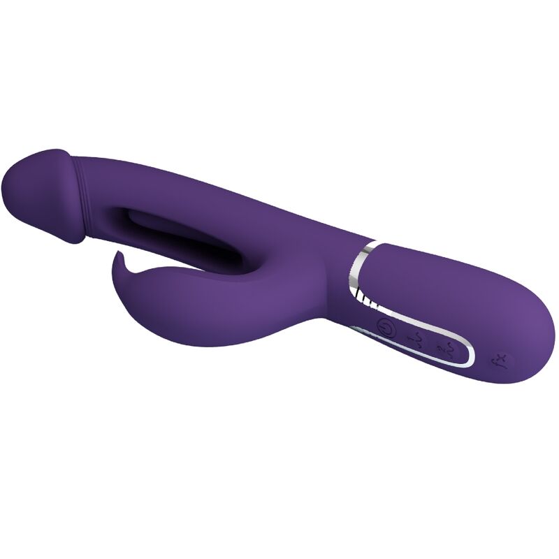PRETTY LOVE - KAMPAS KONIJN 3-IN-1 MULTIFUNCTIONELE VIBRATOR MET TONG VIOLET