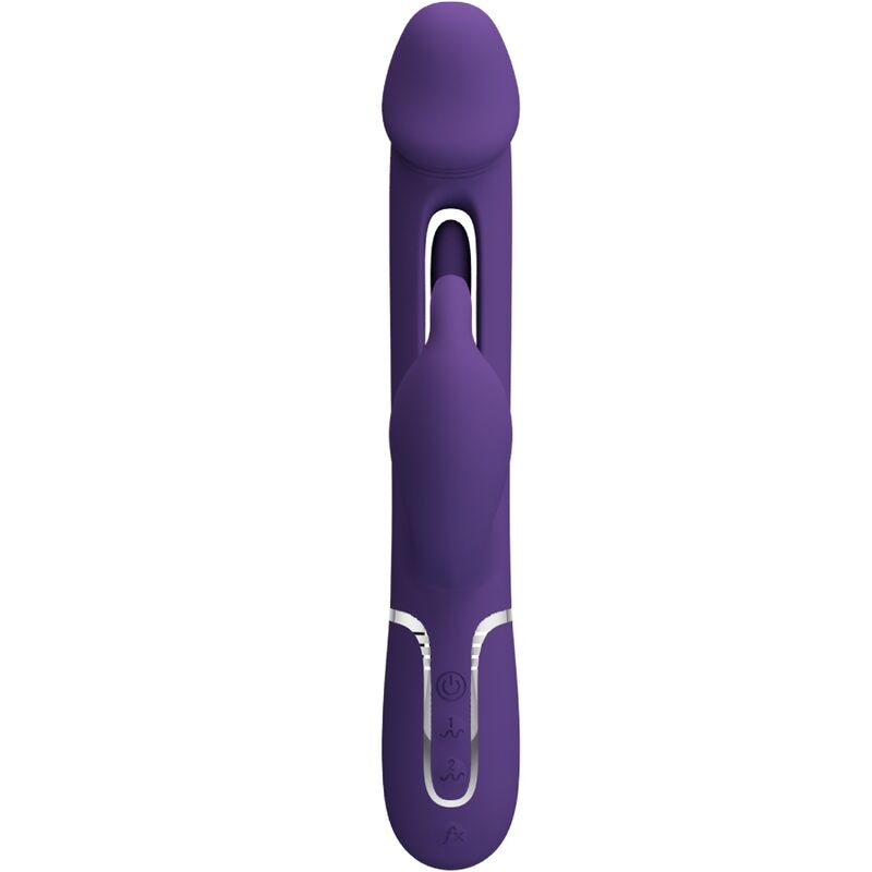 PRETTY LOVE - KAMPAS KONIJN 3-IN-1 MULTIFUNCTIONELE VIBRATOR MET TONG VIOLET