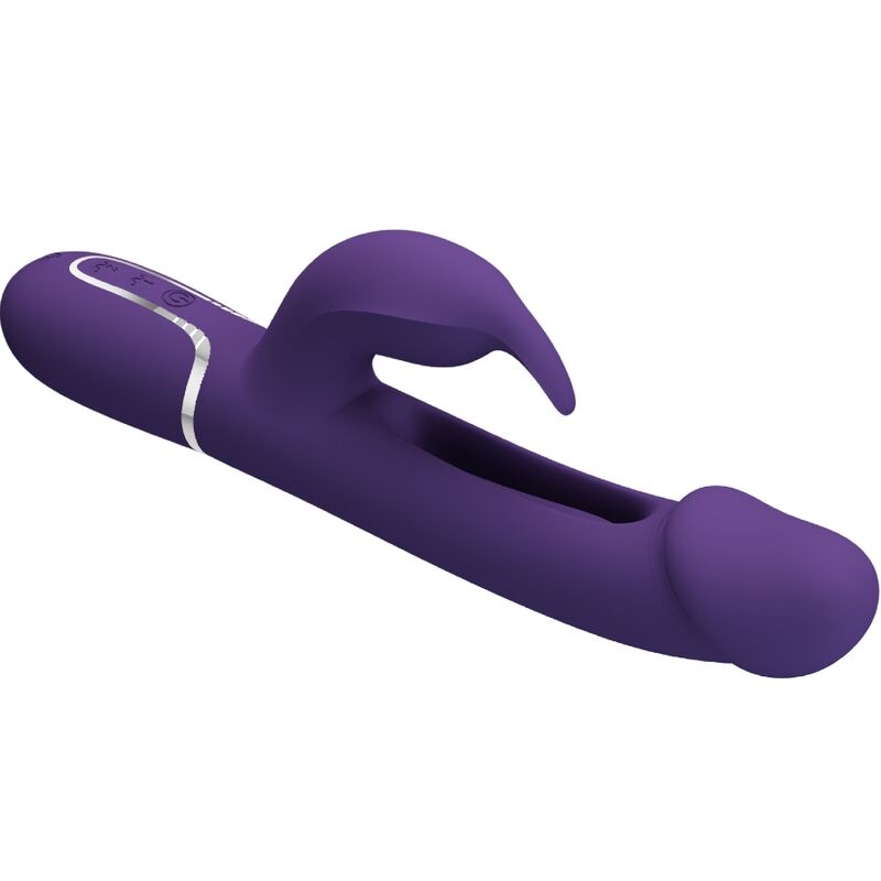 PRETTY LOVE - KAMPAS KONIJN 3-IN-1 MULTIFUNCTIONELE VIBRATOR MET TONG VIOLET