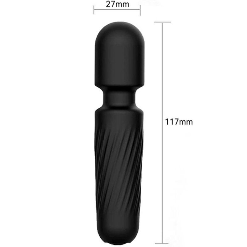 ARMONY - UW MAGISCHE MASSAGEAPPARAAT & VIBRATOR OPLAADBAAR 10 VIBRATIES ZWART