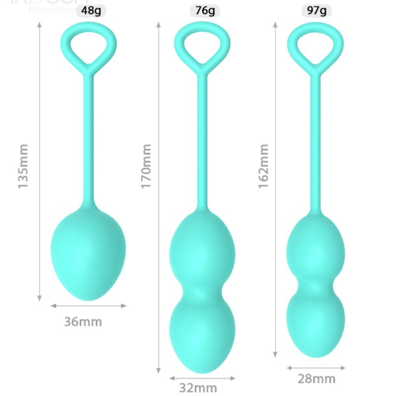ARMONY - ANABIOSIS VAGINALE DUMBBELL 3 NIVEAUS GROEN