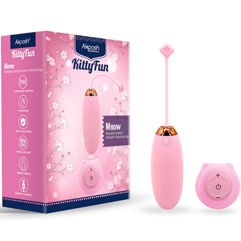 ARMONY - KITTY FUN EGG VIBRATOR AFSTANDSBEDIENING 10 TRILLINGEN ROZE
