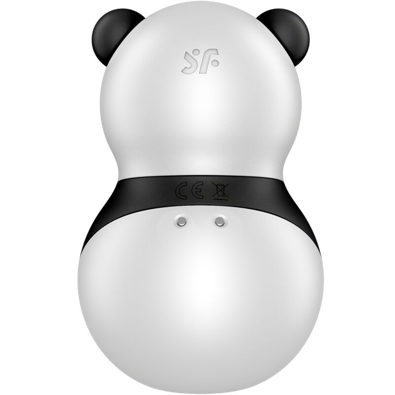 SATISFYER - POCKET PANDA STIMULATOR & VIBRATOR ZWART EN WIT