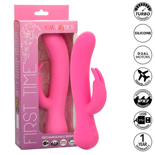 CALEXOTICS - EERSTE KEER VIBRATOR RABBIT OPLAADBAAR ROZE