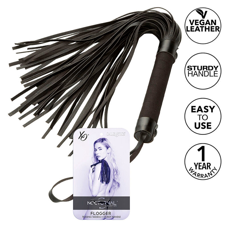 CALEXOTICS - NOCTURNAL FLOGGER LEER ZWART