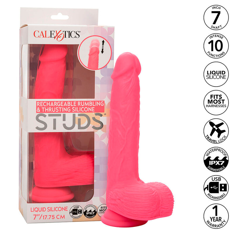 CALEXOTICS - STUDS REALISTISCHE VIBRATOR 10 TRILLINGEN ROZE