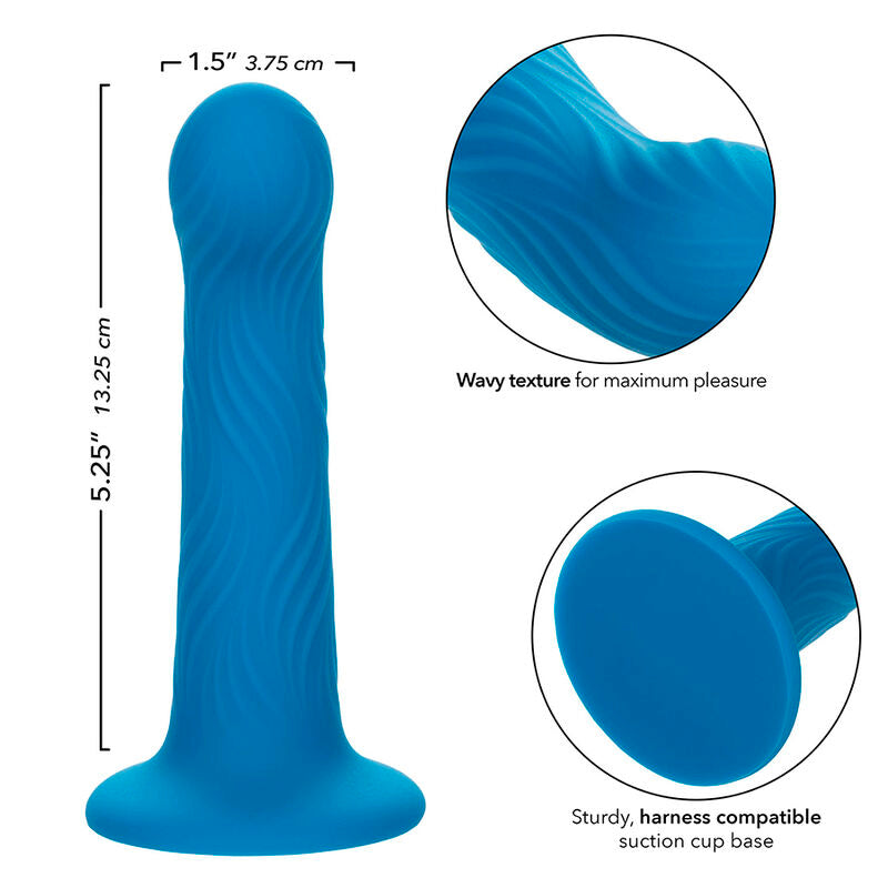 CALEXOTICS - WAVE RIDER RIPPLE ANAL PLUG BLAUW