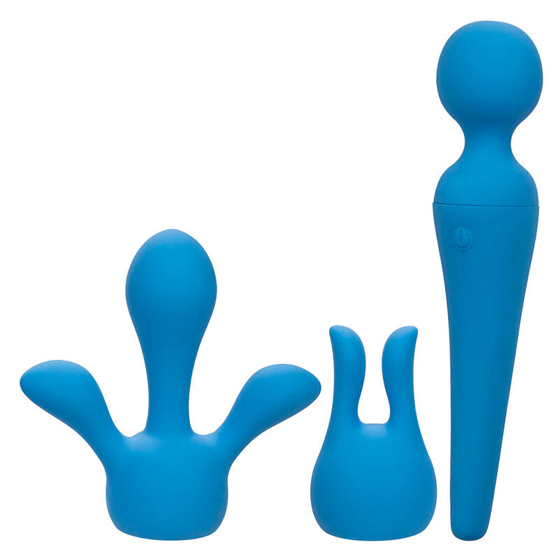 CALEXOTICS - COUTURE KIT VIBRATOR STAAF 10 TRILLINGEN BLAUW