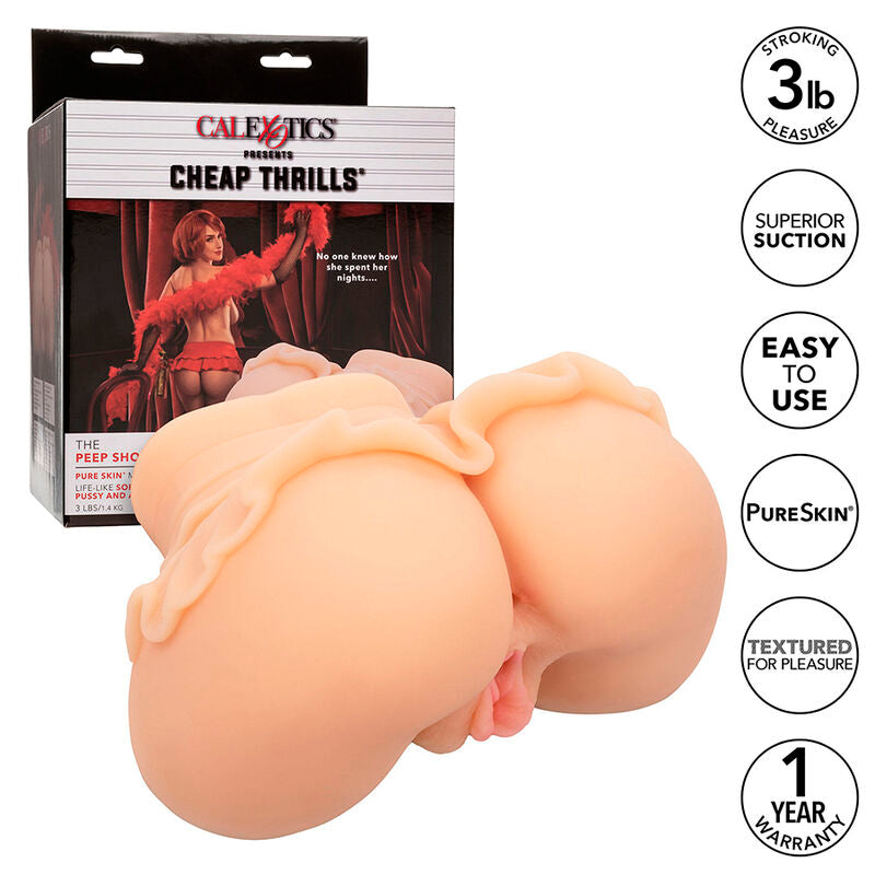 CALEXOTICS - THE PEEP SHOW GIRL DUBBELE REALISTISCHE MASTURBATOR FLESH