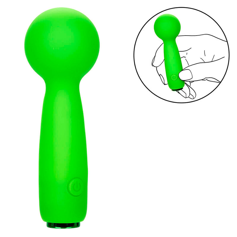 CALEXOTICS - NEON VIBES DE BUBBLY VIBE MINI MASSAGER 10 TRILLINGEN GROEN