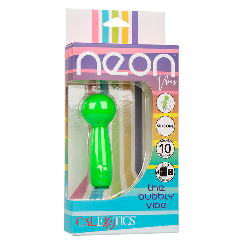 CALEXOTICS - NEON VIBES DE BUBBLY VIBE MINI MASSAGER 10 TRILLINGEN GROEN