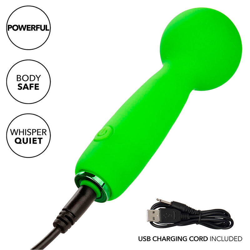 CALEXOTICS - NEON VIBES DE BUBBLY VIBE MINI MASSAGER 10 TRILLINGEN GROEN