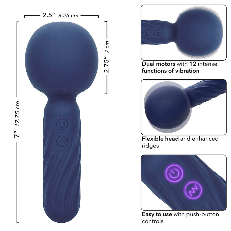 CALEXOTICS - CHARISMA SEDUCTION MASSAGER 12 FUNCTIES 17,75 CM X 6,25 CM PAARS
