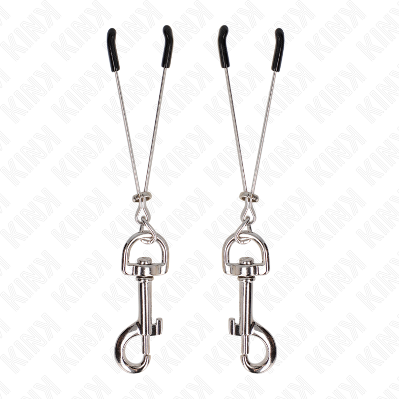 KINK - DUNNE HAAK NIPPELKLEM ZILVER 7 CM