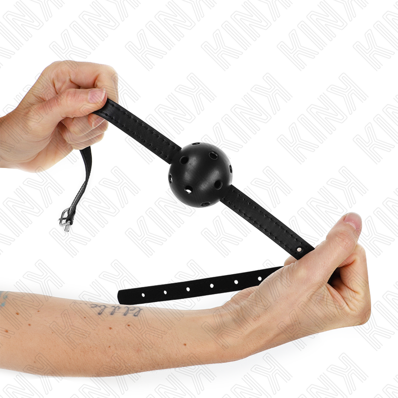 KINK - SIMPLICITY ZWARTE ADEMENDE BAL 4,5 CM KNEVEL 62 x 1,5 CM