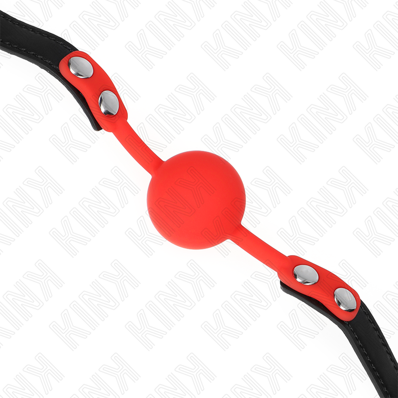 KINK - RODE SILICONEN BAL 4 CM KNEVEL 60 x 2 CM