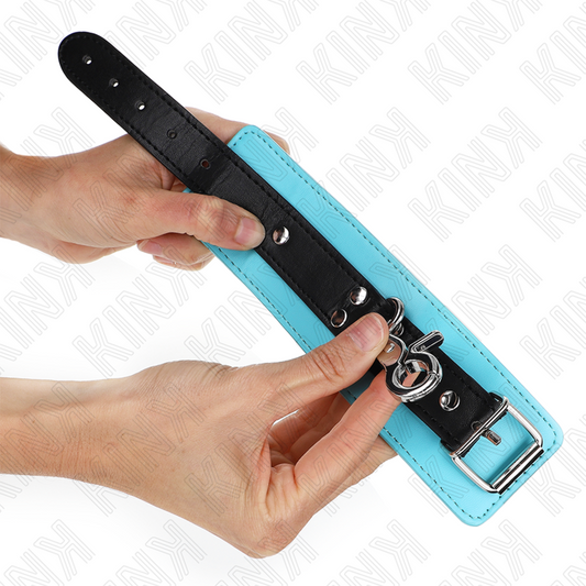 KINK - PREMIUM AFSLUITBARE POLSBROEKEN ZWART / BLAUW VERSTELBAAR 21-28 CM X 5.5 CM