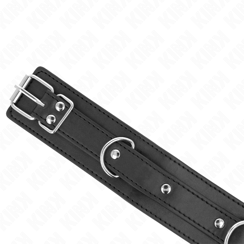 KINK – HALSBAND MET RIEM 65 CM 3 RING MODEL 1 VERSTELBAAR 38-49 CM X 5 CM