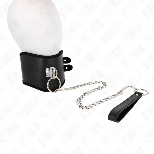 KINK - KETTING 65 CM MET BREDE BAND VERSTELBAAR 40-55 CM X 10 CM