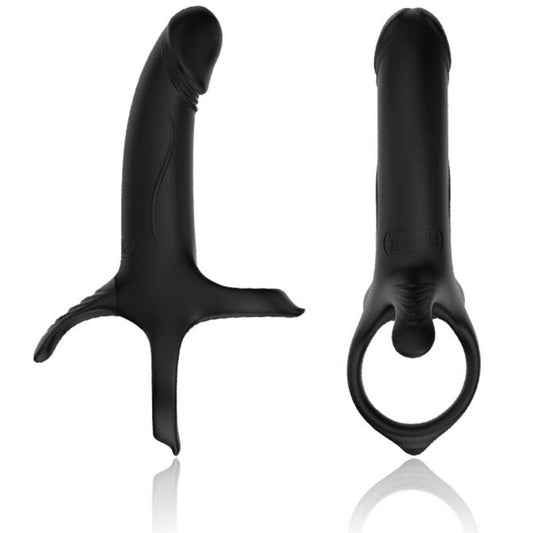 ARMONY - DILDO MET RING EN VIBRATOR ZWART
