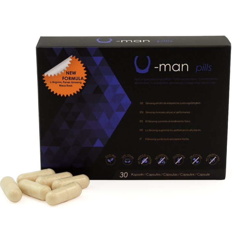 500 COSMETICS - U-MAN VERBETERT PENISGROOTTE EN SEKSUELE KRACHT - 30 CAPSULES