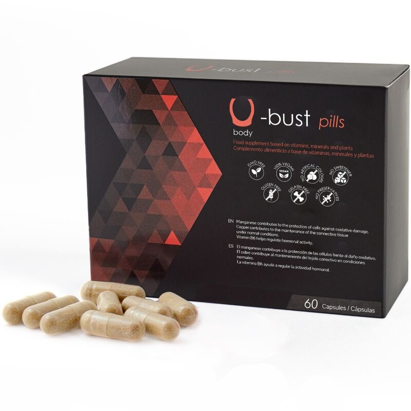 500 COSMETICS - U-BUST BORSTVERGROTENDE CAPSULES - 60 CAPSULES
