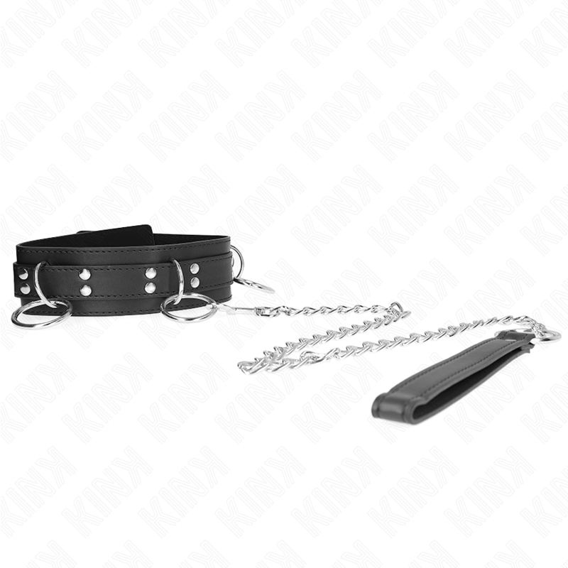 KINK - 3-RING SLAVERNIJKETTING MET BAND 80 CM 53 X 5 CM