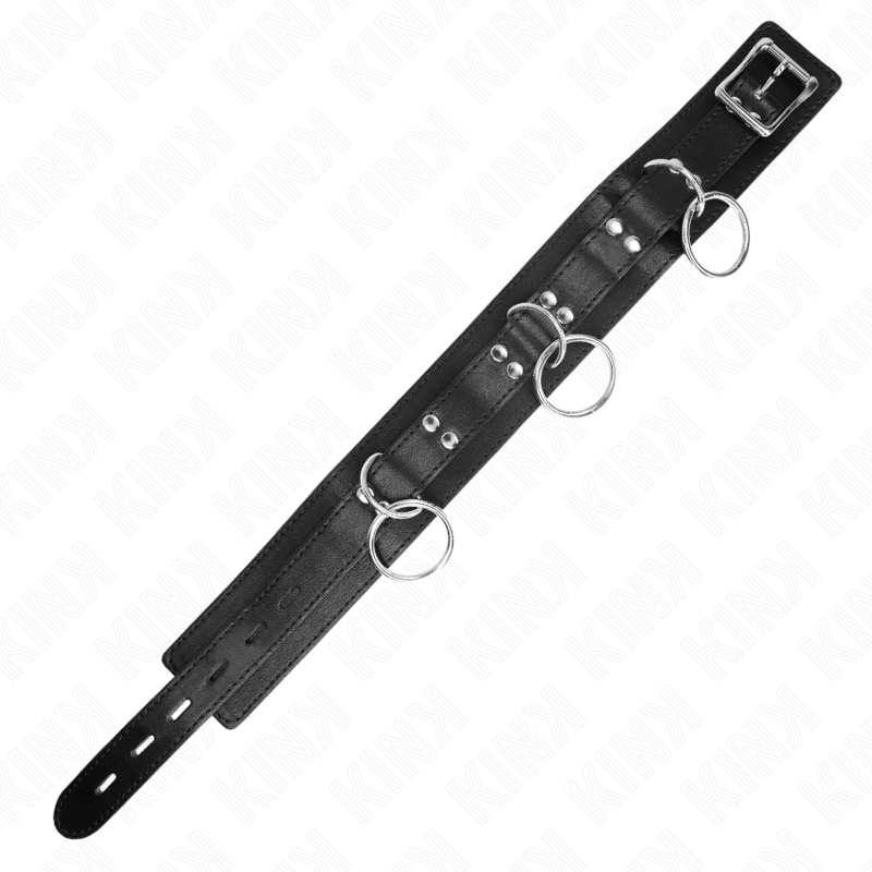 KINK - 3-RING SLAVERNIJKETTING MET BAND 80 CM 53 X 5 CM
