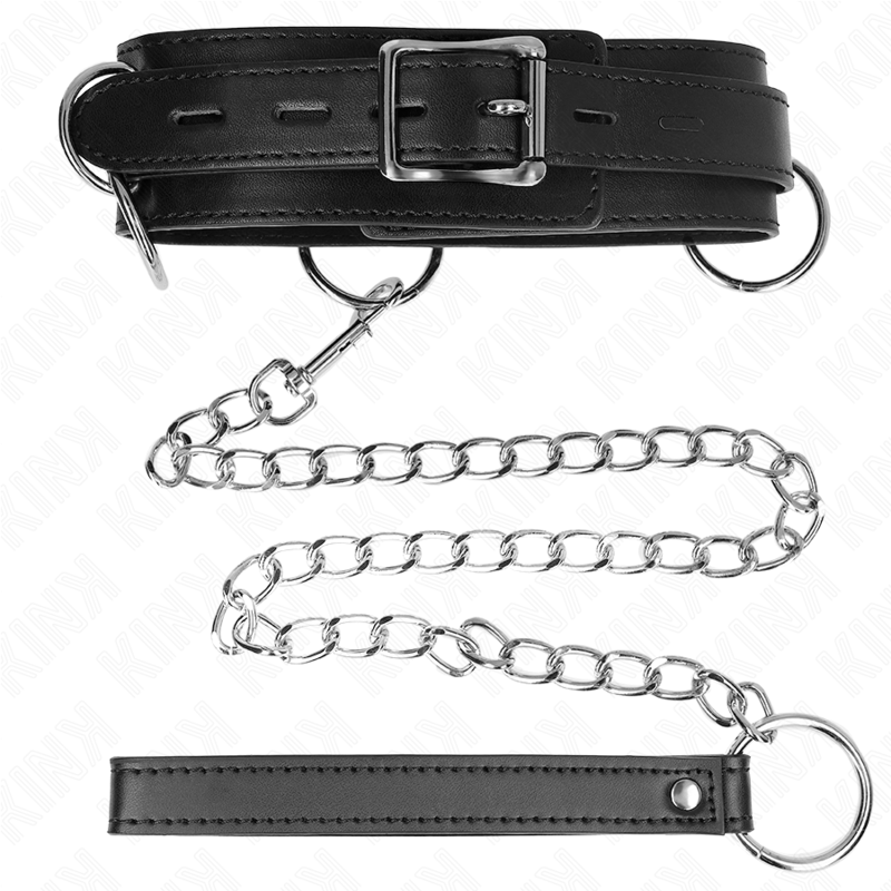 KINK - 3-RING SLAVERNIJKETTING MET BAND 80 CM 53 X 5 CM