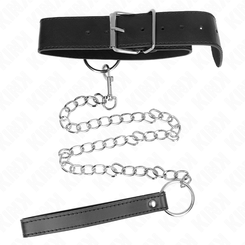 KINK - HALSBAND BASISMODEL MET LIJN MODEL 4 VERSTELBAAR 36-43 CM