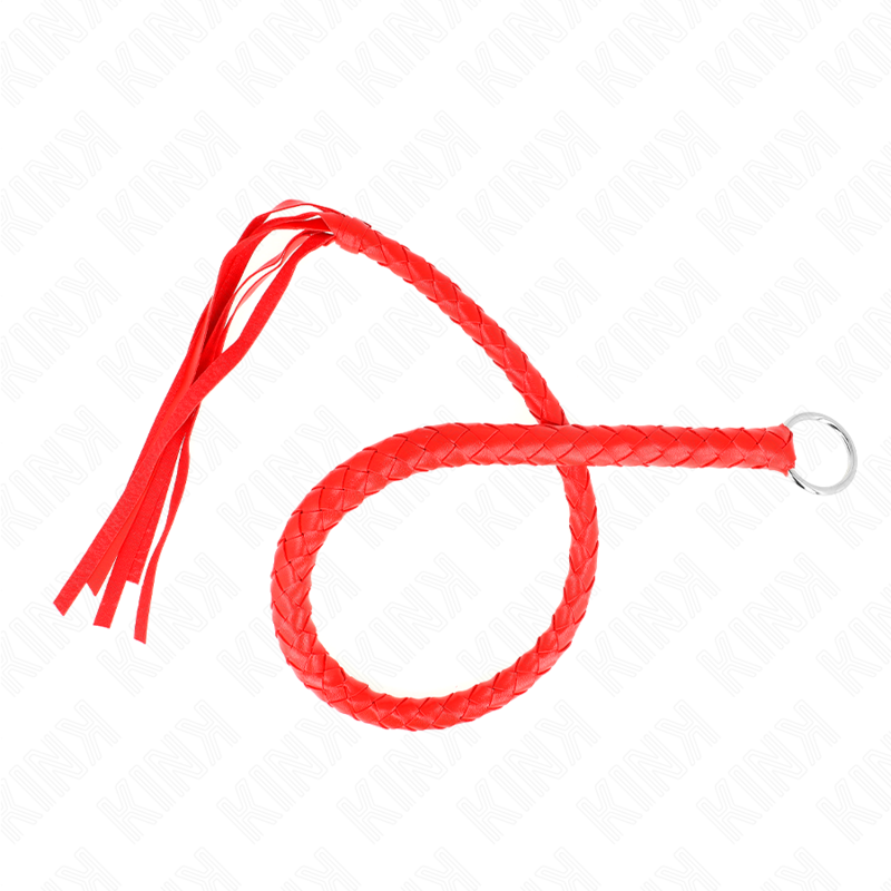 KINK - SLANGENZWEEP MET RODE HANDRING 65 CM