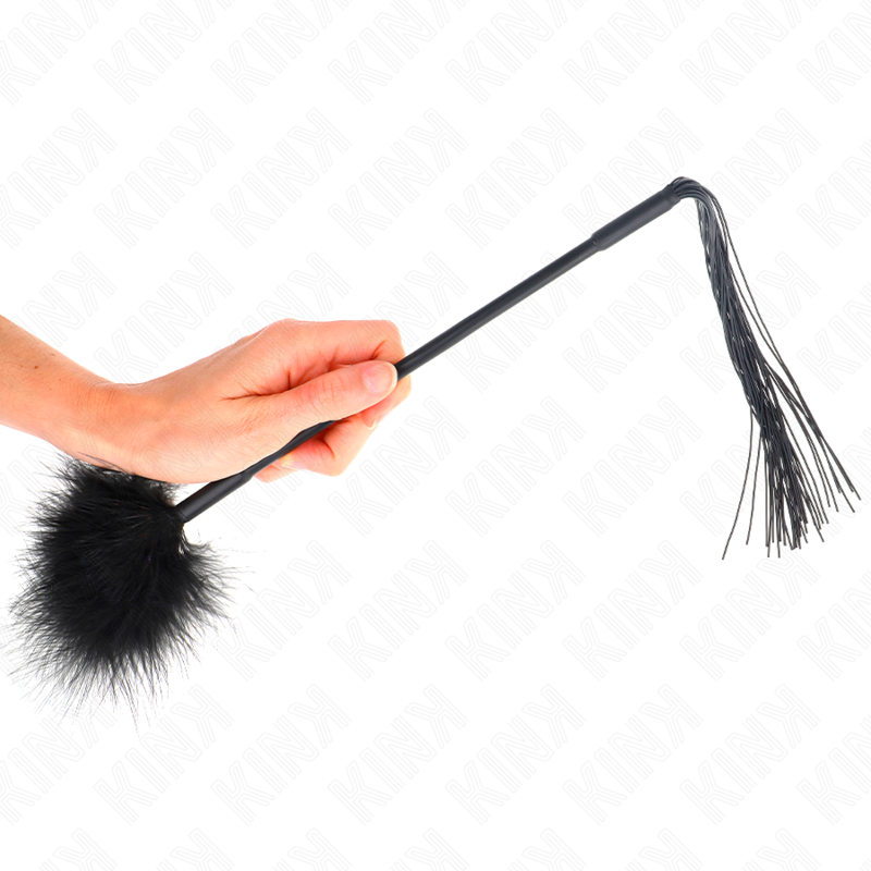 KINK - SILICONEN ZWIJP MET VEERJES OM MEE TE KITTELEN 47 CM