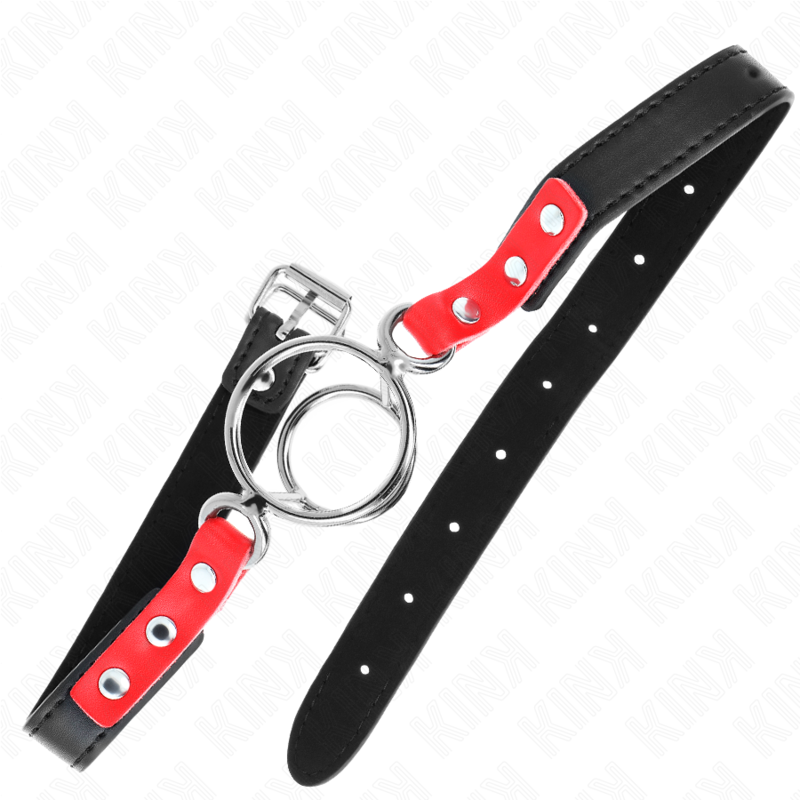 KINK - KNEVEL MET MEERDERE O-RINGEN 4 / 4.8 CM ROOD 38 X 56 CM