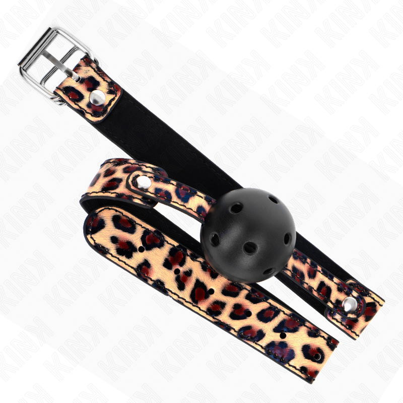 KINK - LEOPARD ADEMENDE BAL 4,5 CM KNEVEL 65 x 2,5 CM