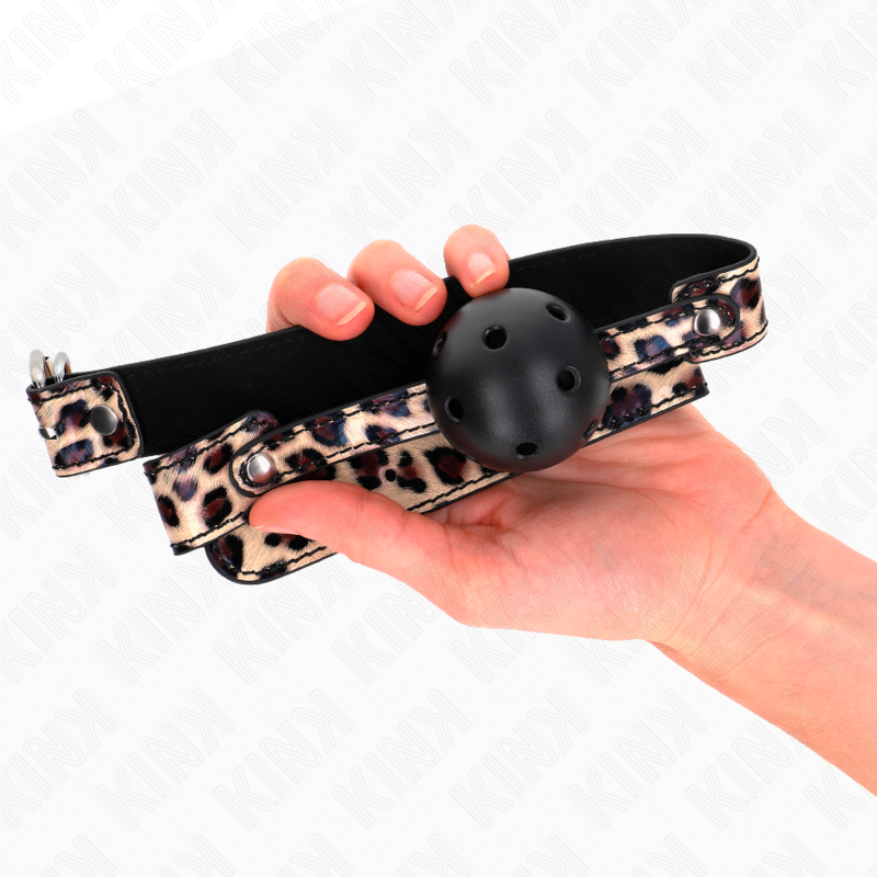 KINK - LEOPARD ADEMENDE BAL 4,5 CM KNEVEL 65 x 2,5 CM