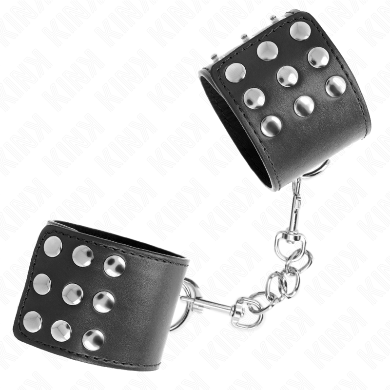 KINK - HANDBOEIEN MET KLIKSLUITING ZWART VERSTELBAAR 19-24 CM X 5,5 CM