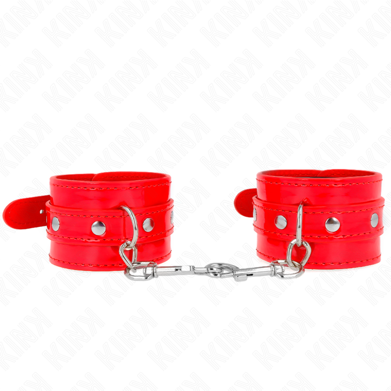 KINK - SHINY HANDBOEIEN ROOD VERSTELBAAR 23-33 CM