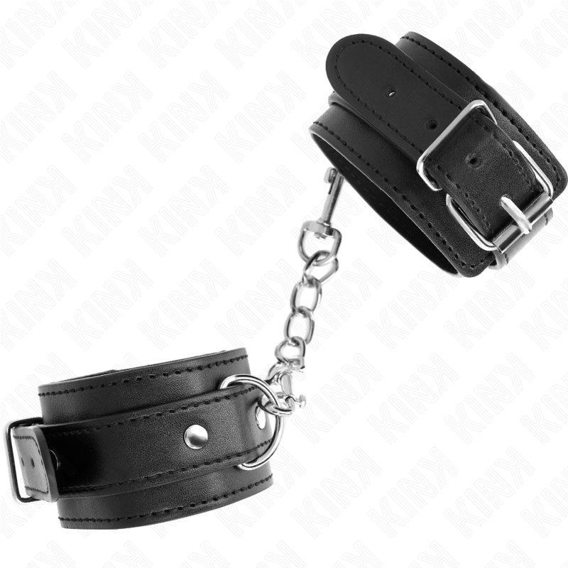 KINK - DUNNE POLSBANDJES ZWART VERSTELBAAR 21-33 CM
