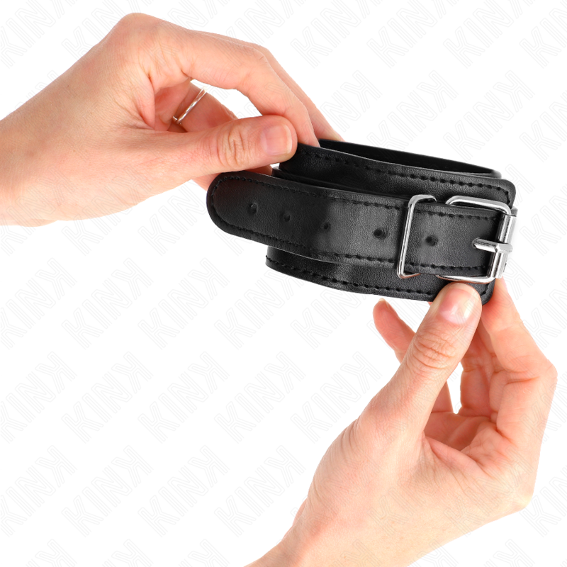 KINK - DUNNE POLSBANDJES ZWART VERSTELBAAR 21-33 CM