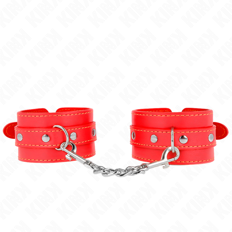 KINK - DUNNE POLSBANDJES ROOD VERSTELBAAR 21-33 CM