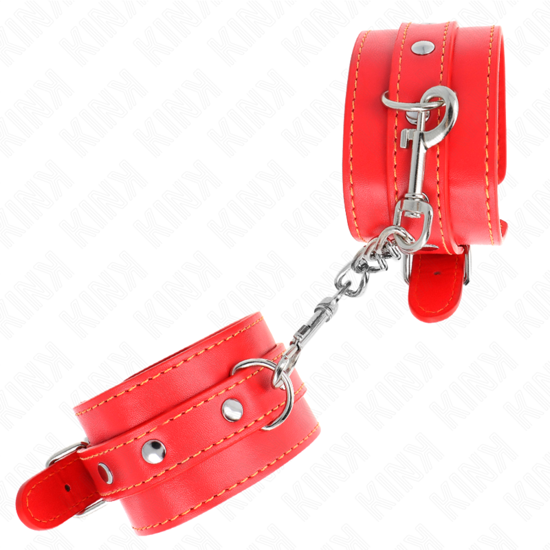 KINK - DUNNE POLSBANDJES ROOD VERSTELBAAR 21-33 CM