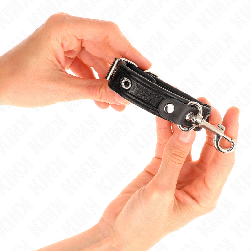 KINK - ZWARTE MINI ARMBANDEN MET STUDS VERSTELBAAR 16-22 CM X 2 CM