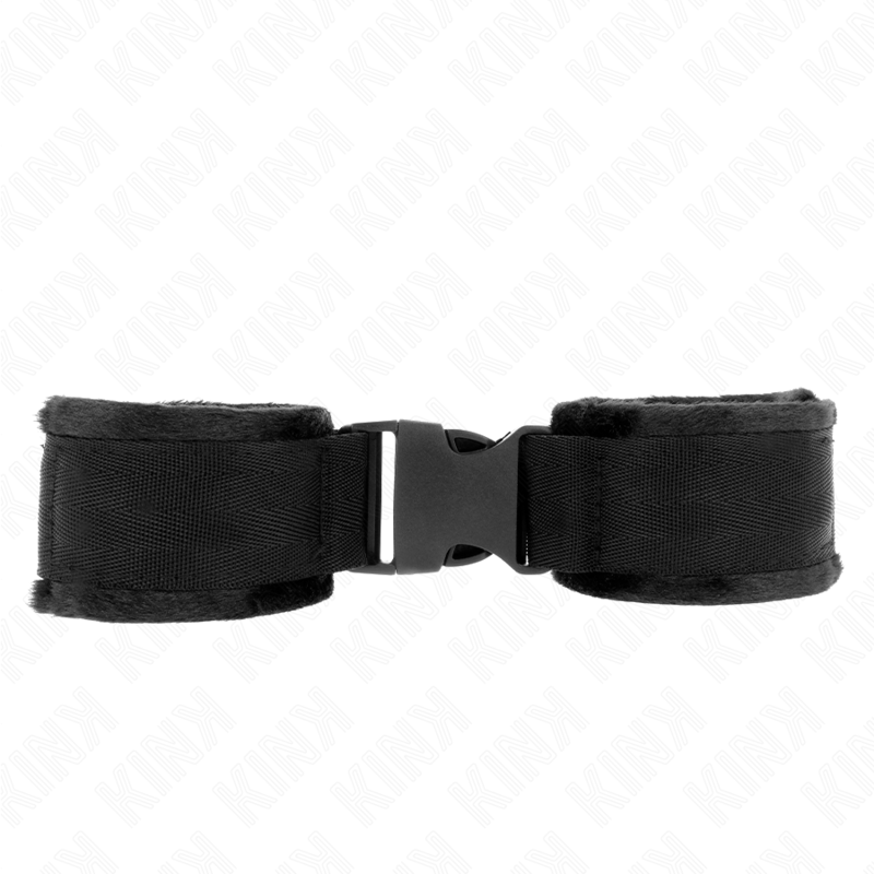 KINK - NYLON SLUITBAND POLSBANDEN ROOD-ZWART MODEL 1 VERSTELBAAR 25-35 CM X 6 CM