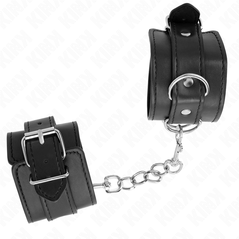 KINK - EENVOUDIGE POLSBANDEN ZWART VERSTELBAAR 20-23 CM X 5.5 CM