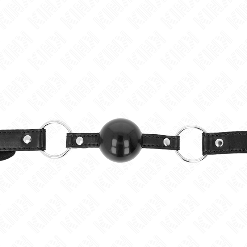 KINK - ZWARTE TPE BAL KNEVEL 4 CM 60 x 2 CM