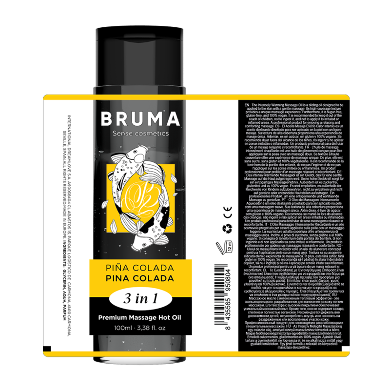 BRUMA - PREMIUM MASSAGE HETE OLIE PINA COLADA 3 IN 1 - 100 ML