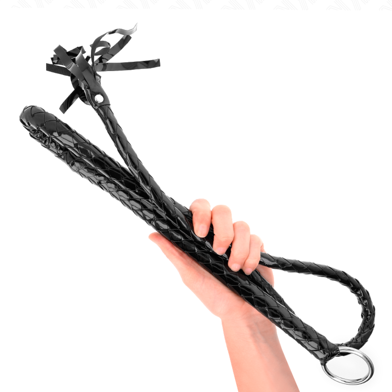 KINK - LANGE GLANZEND PVC ZWEEP 138 CM